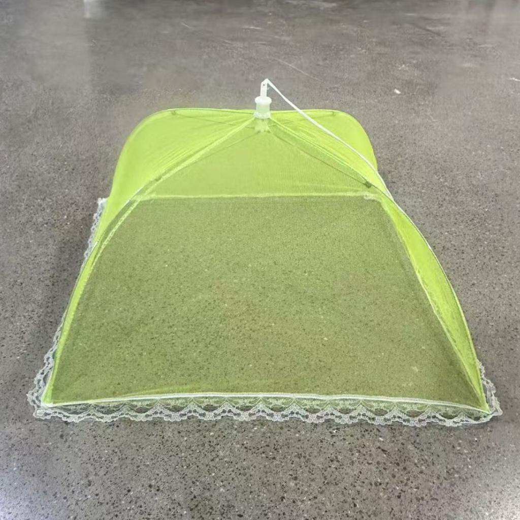 Cort Pliabil Alb cu Plasă pentru Acoperit Mâncarea - Protecție Puternică Împotriva Insectelor și Muștelor, Ușor de Curățat și Depozitat, Perfect pentru Mese în Aer Liber, Picnicuri, Grătare, Scut pentru Mâncare