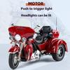 1/9 Scale Harley Davidson TRI GLIDE ULTRA Luxury Tricycle Alloy Diecast Model Motorcycle  Sound & Light  Holiday Gifts for Boyfriend