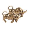 2pcs Twelve Zodiac Mini Cattle Statue Vintage Bull Ornament  Garden Decoration