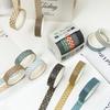 YUBX Abdeckendes Basis-Muster Washi-Tape Retro Geometrisch Dünn DIY Geschenk- und Geschenkdekorations-Tape, 60-teiliges Set, Kollektion, Eleganz, Streifen, Basteln,