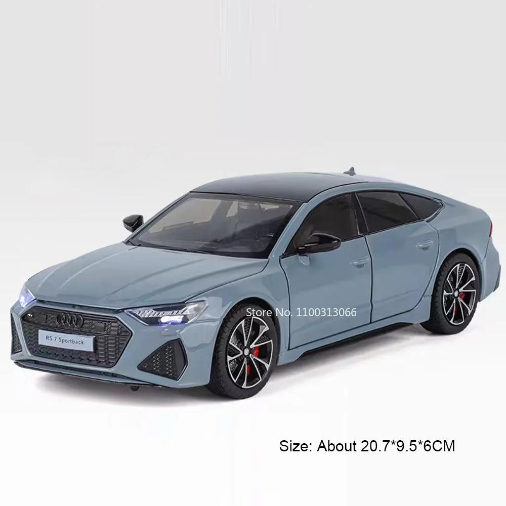 

1:24 Литі сплави RS7 A6L Автомобілі Іграшки Моделі Колеса Зворотний хід Транспортні засоби 6 Дверей Відкриваються Мініатюрний автомобіль для Колекціонування