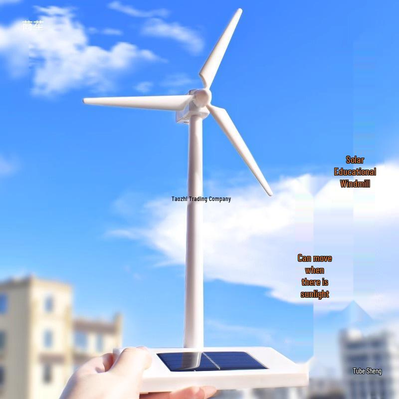 Large Solar-Powered Windmill Model: Science Experiment Toy for Kids