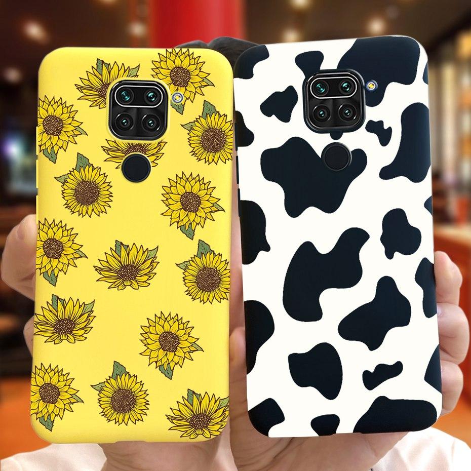For Xiaomi Redmi Note 9 Case Luxury Sunflower Lavender Silicon Phone Back Cover Case For Redmi Note 9 Pro Max 9s Note9 Soft Etui