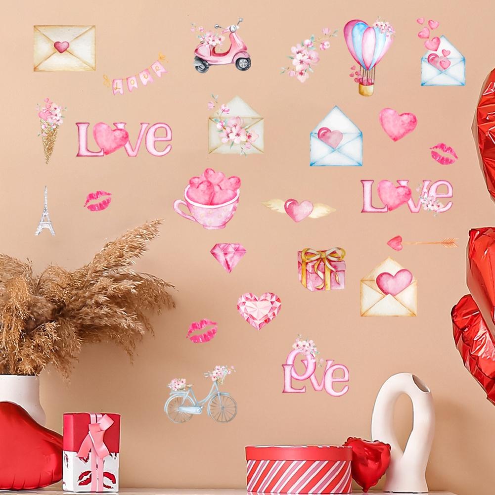 Herz Wandsticker Himmlischer Wandaufkleber PVC Wandaufkleber