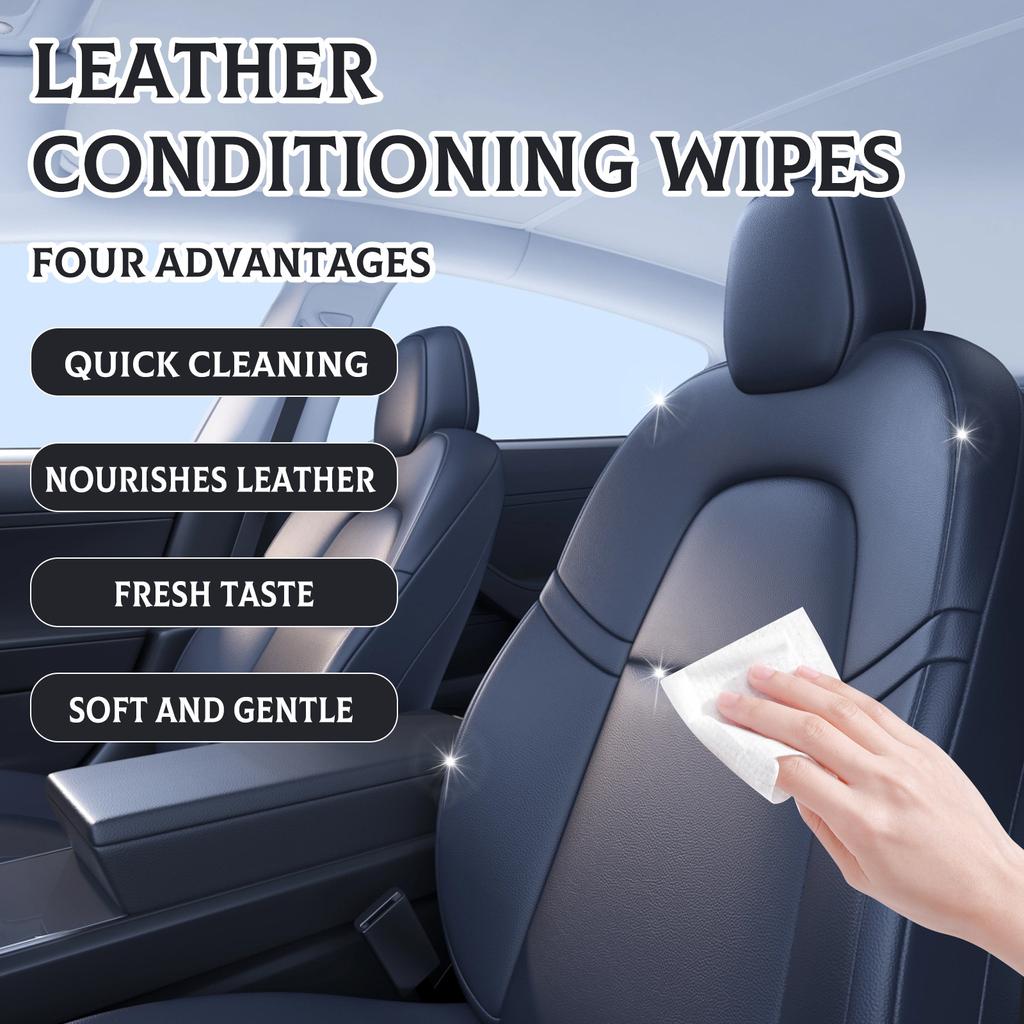 Rayhong Leather Cleaning Wipes Leather Sofa Car Seat Shoes Anti-cracking Fading Cleaning Care