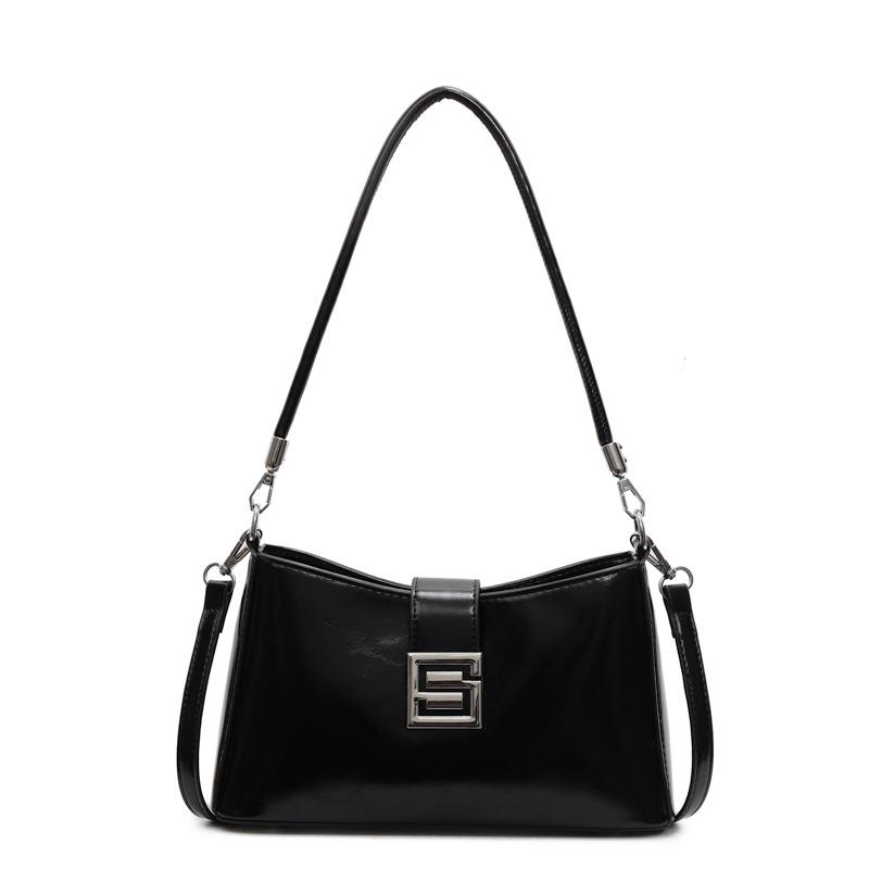 Korean version of versatile bag women's 2025 spring and summer retro fashion baguette bag niche high-end commuter casual messenger bag