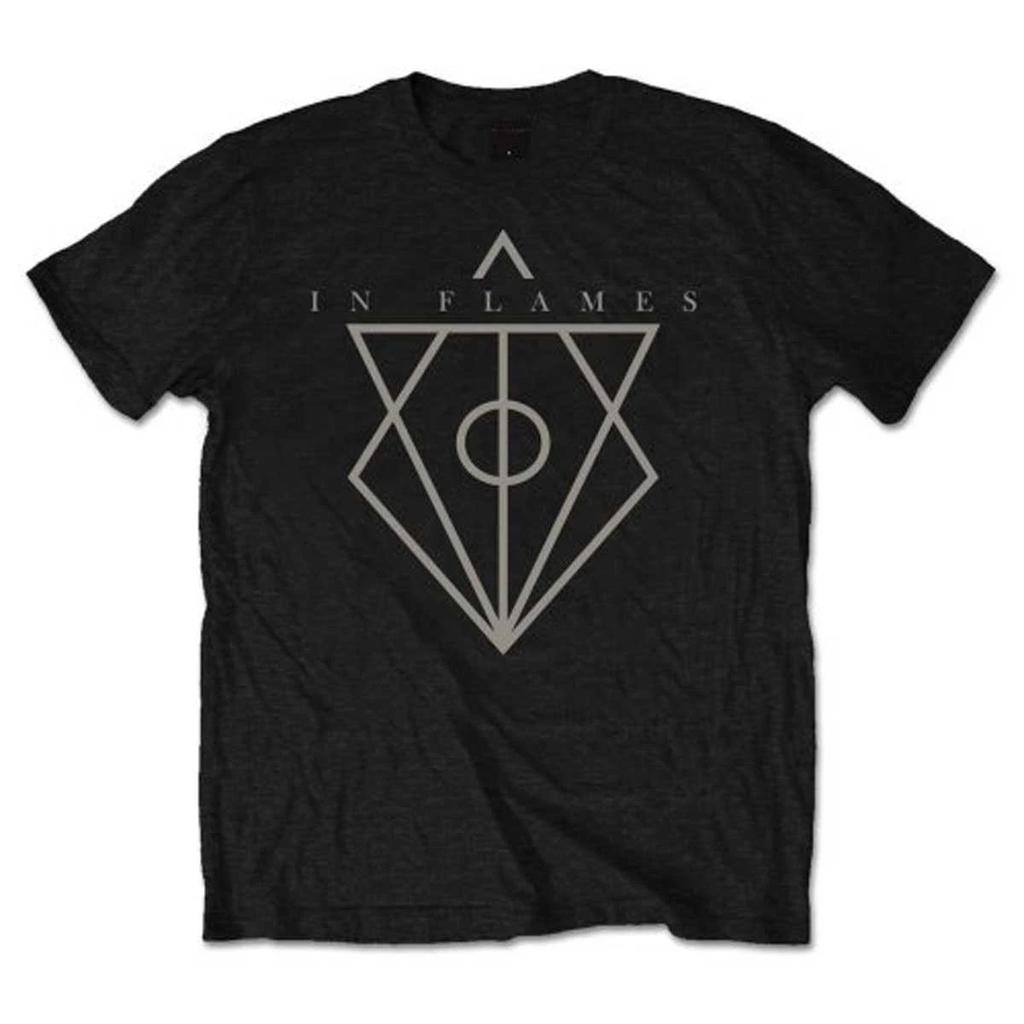 In Flames Logo Official Tee T-Shirt Mens Unisex