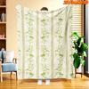 1pc 1pcs Soft Flannel Blanket Suitable for All Seasons, Floral & Striped Bedspread Throw, 100% Polyester Cozy Bedding for Couch, Sofa,, Machine Washab