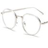Fashion Optical Glasses Unisex Retro Round Frame Eyeglasses Alloy Temples Spectacles Simplity Clear Lens Eyewear