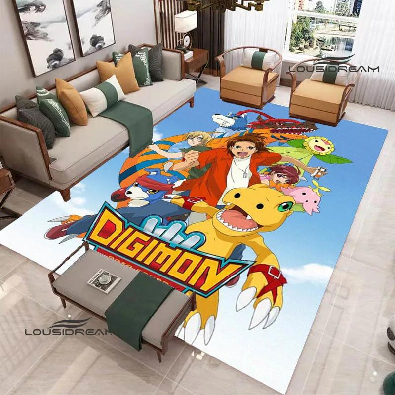 3D Digimon Cartoon Printed Carpet Non-slip Carpet Yoga Mat Carpets for Living Room Area Rug Home Bedroom Decor Birthday Gift