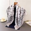 Cashew Nut Simulation Silk High-end Large Square Scarf Silk Scarf Printed Shawl Decorative Scarf Sunscreen Headscarf Scarf Female