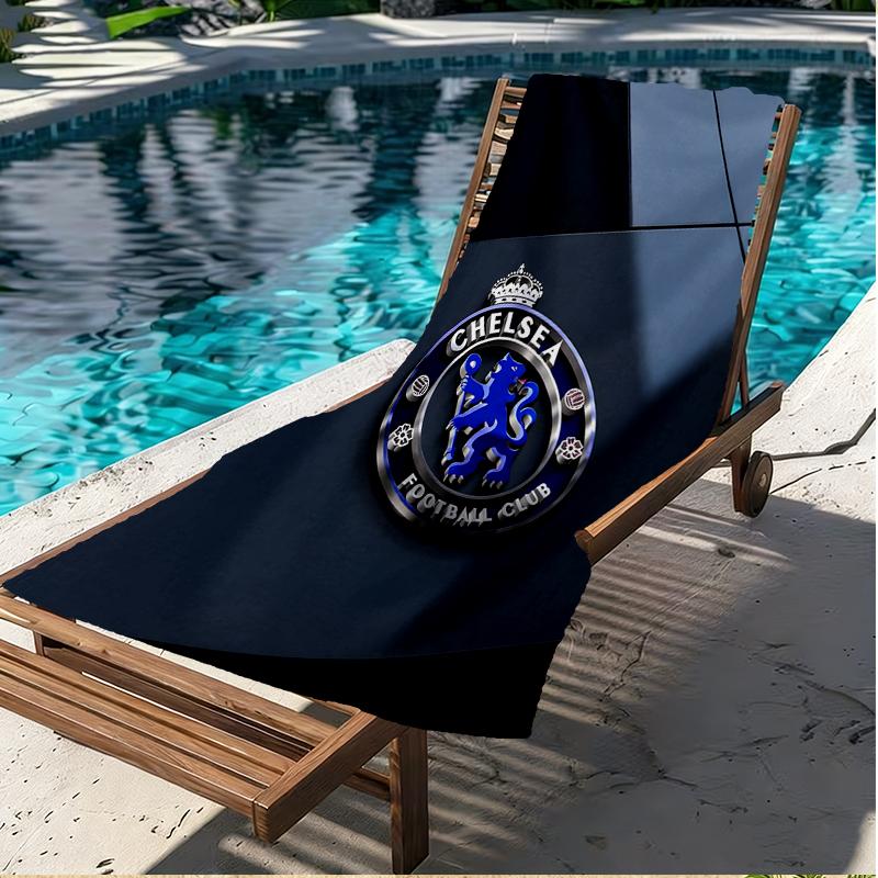 Chelsea F.C Print Beach Towel, Versatile Lightweight Absorbent Beach Towel for Pool Surf Yoga Bathroom, Perfect Birthday Holiday Gift