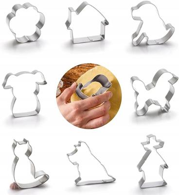 Stainless Steel Cookie Cutters 8 Shapes for Baking In the Kitchen