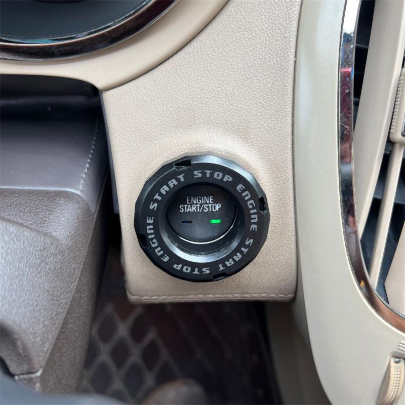 Araba Moto Motor Çalıştırma Durdurma Düğmesi Kapağı Kontak Anahtarı Bıçak Tipi Döndürülebilir Koruma Kapağı İç Dekorasyon Dekor Sticker