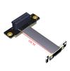 PCIE X1 Riser Cable Dual 90 Degree Right Angle PCIe 3.0 X1 To X1 Extension Cable 8Gbps PCI Express 1x Riser Card Ribbon Extender