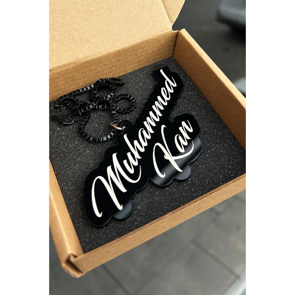 Hand Written Personalized Plexiglass Mirror Ornament