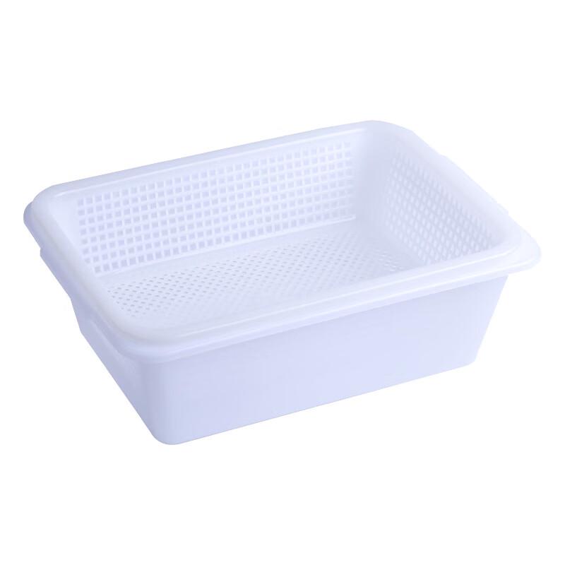 Jing Yu Heng Large Thickened Double-Layer Rectangular Plastic Drain Basket