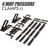 4 Way Pressure Clamps Set Custom-width Clamp Splicing Board Positioning Panel Fixed Clip Carpenter Woodworking Tools
