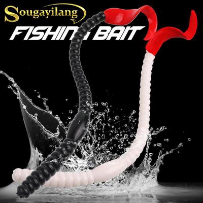 Fishing Baits Spinning Lure PVC Plastic Worms for Saltwater and Freshwater Trout Bass Salmon Fishing