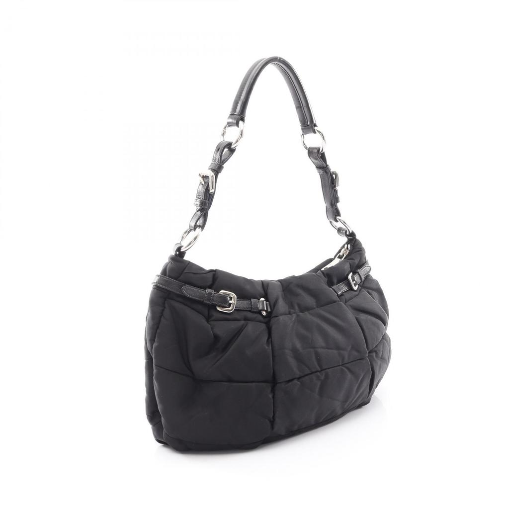 Used PRADA TESSUTO MICRO Shoulder Bag BN1704 Nylon Black Used Women