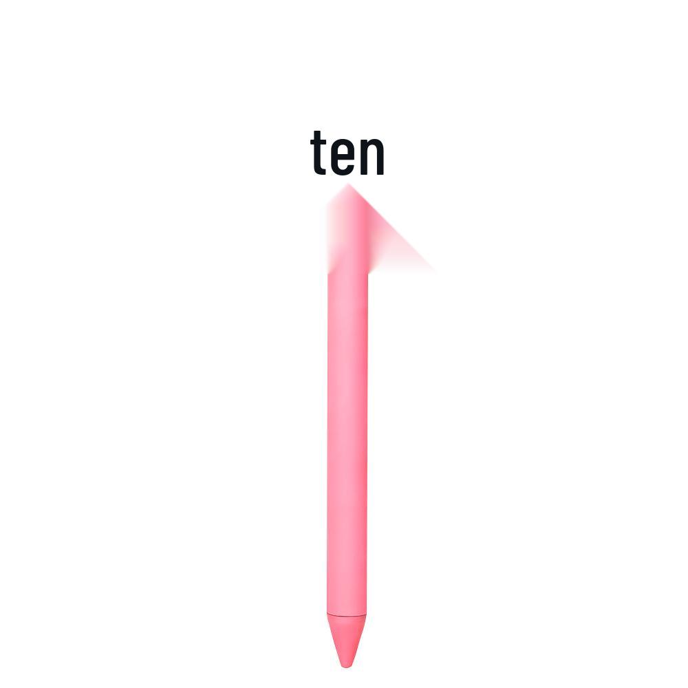 Pink Bow Series Girls' Soft Rubber Click Ballpoint Pens