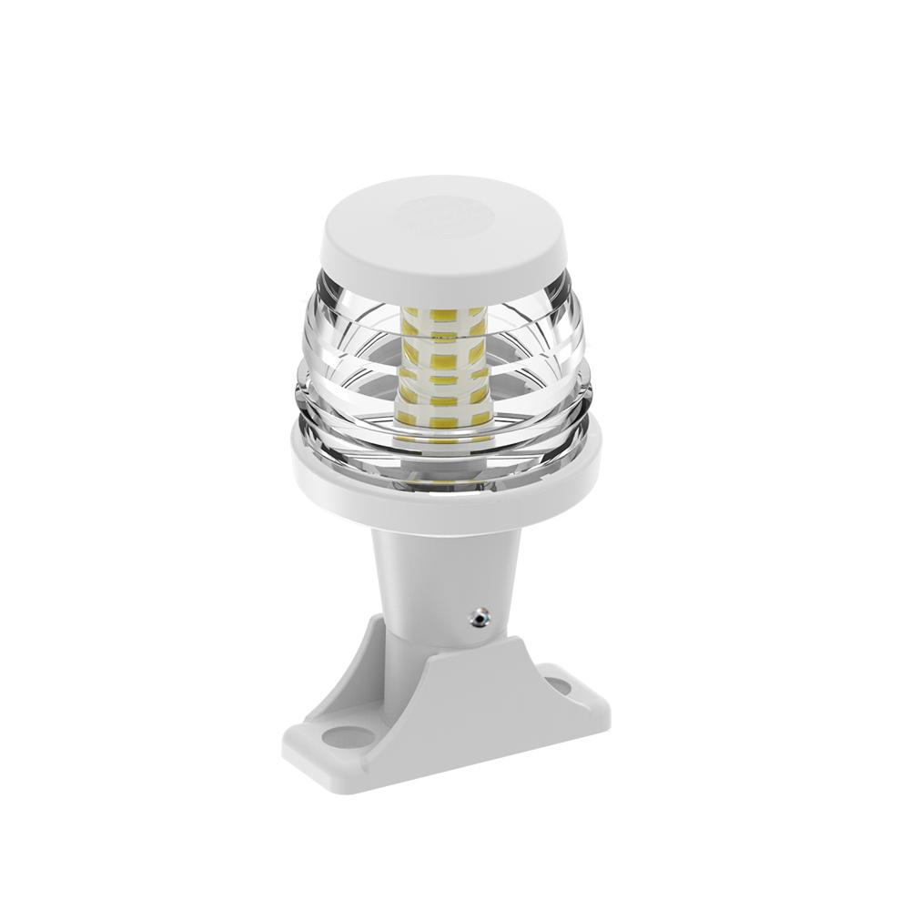 Marine Navigation Light Stern light Anchor Lamp LED All-Round White Fixed Mount Base for Boats Accessories Straight Light Head