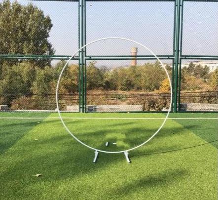 New Iron Outdoor Circle Wedding arch party marriage backdrop arch double round ring iron arch decoration Diameter 1.0m белый