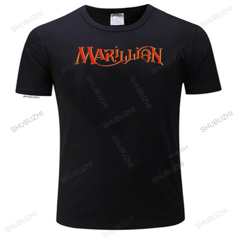 ZheXiong TEE Marillion T-shirt Britse Rockband Logo T-shirt EU Maat Ronde Hals Ademend Hoge Kwaliteit Korte Mouw Katoenen T-shirts 2XL