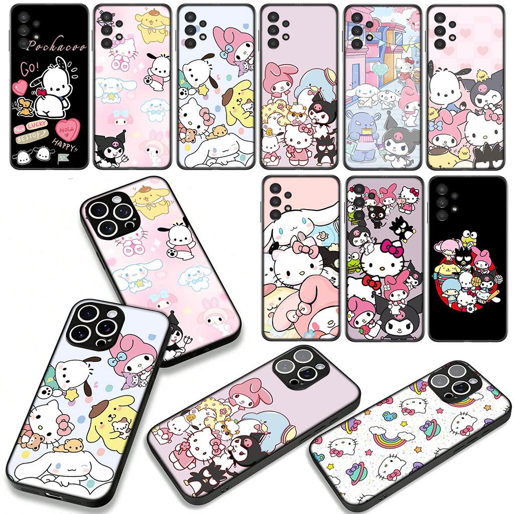 for Motorola Moto G04 G13 G14 G22 G23 G20 G32 G34 G35 G64 G82 G84 G53 G60 G72 E14 E15 E13 Case Hello Kitty Kuromi Cinnamoroll