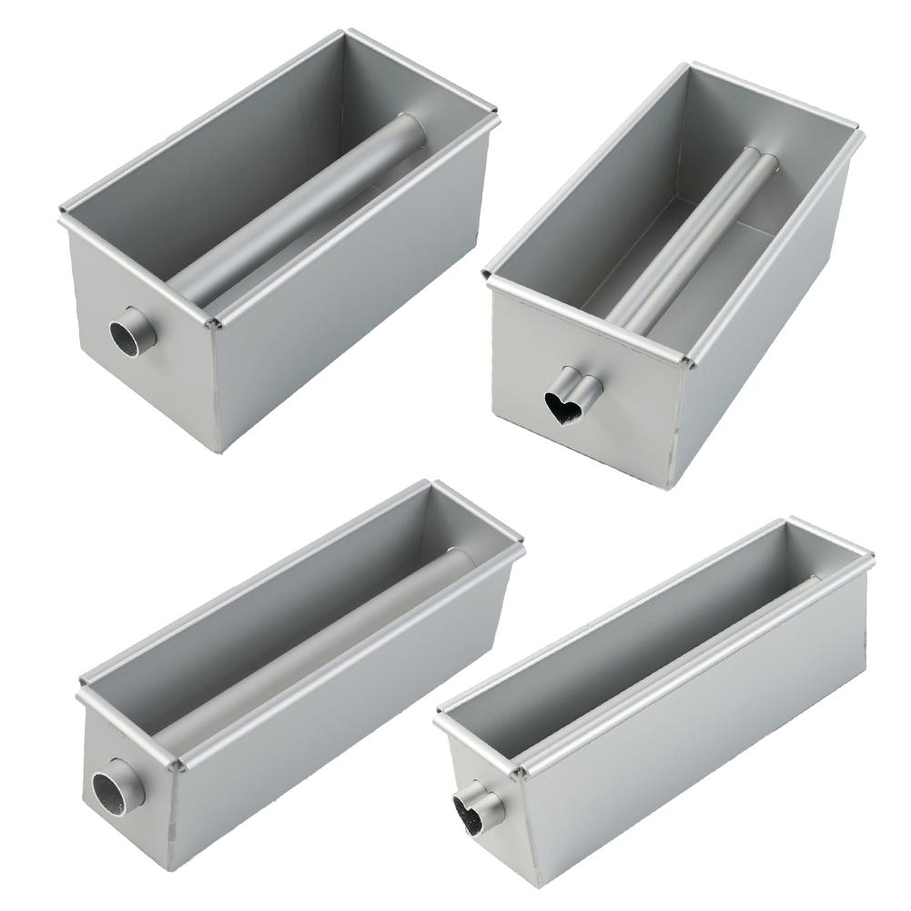 Non Stick Square Bread Loaf Pan with Flowing Heart Design for Perfect Cakes