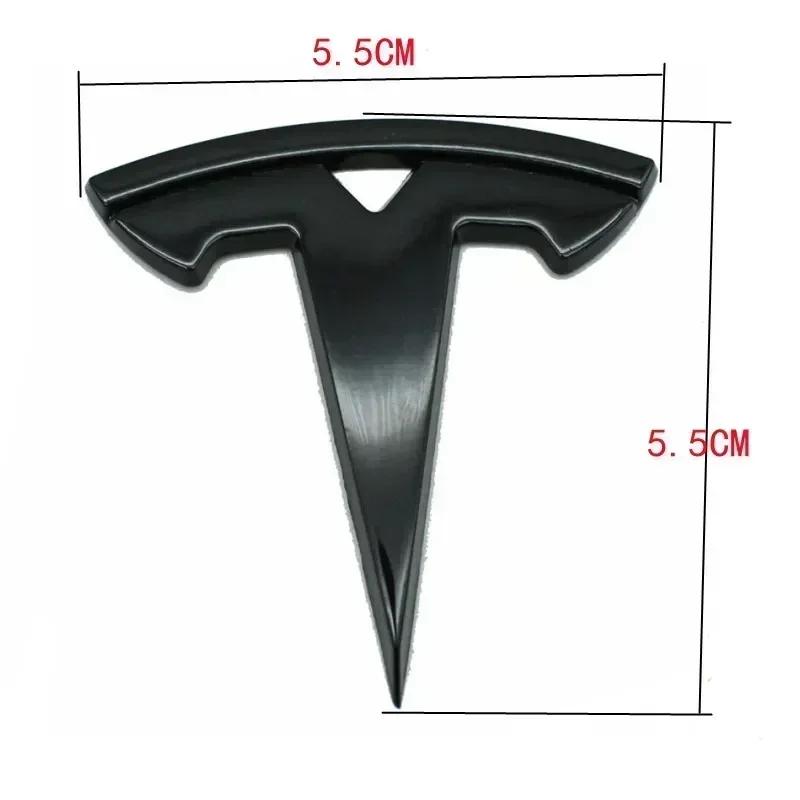 BFNWZ1 For Tesla Model 3 ModelS X ModelY 5.5x5.5cm Car Steering Wheel Overlay Sticker Metal Interior Refitting Decals Accessories