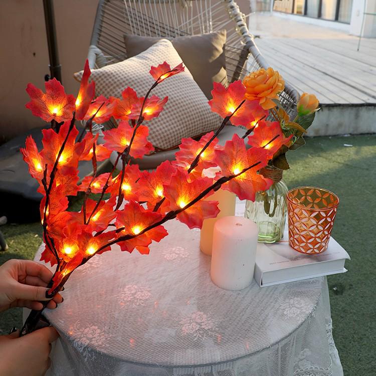LED String Branch & Holiday Lights - Flashing Room & Vase Decor