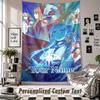Custom Tapestry Wall Hanging, Frieren Beyond Journey's End Personalized Name Text Home Wall Decor