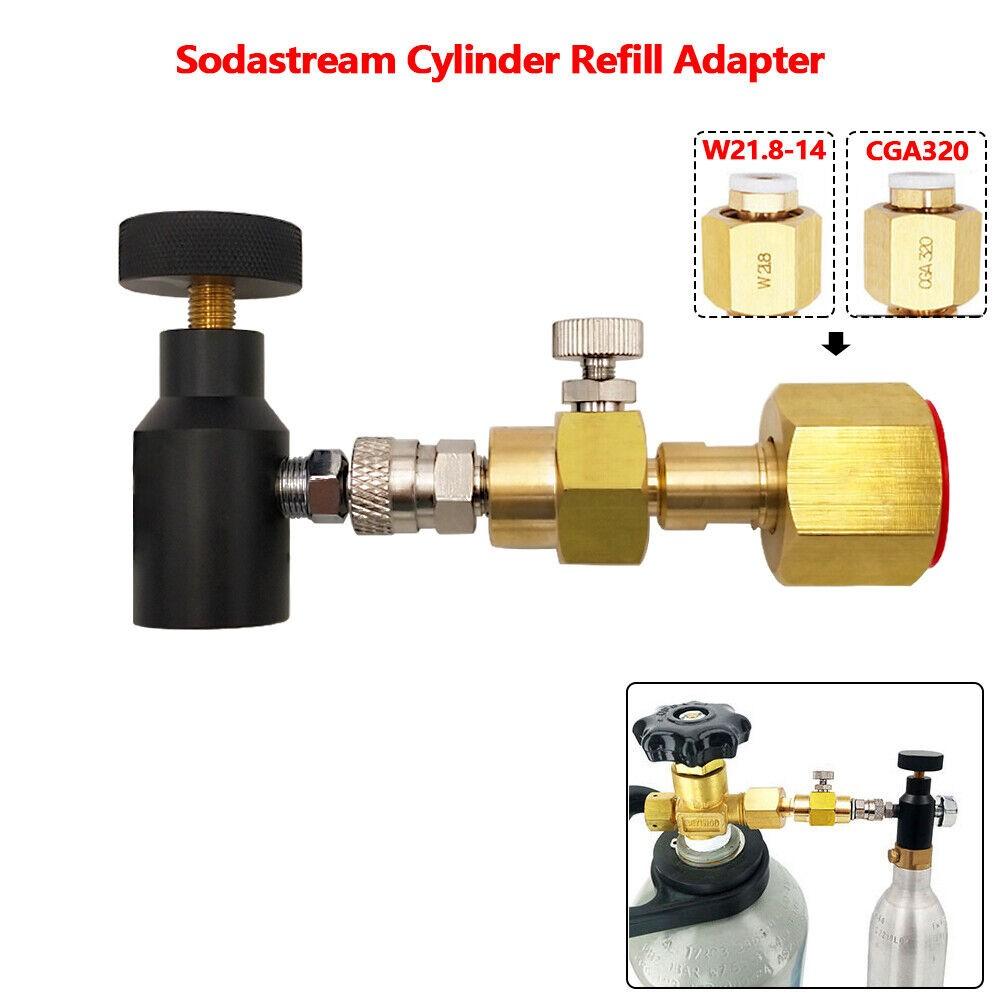 Carbonator Cylinder Tank Refill Adapter Fill Adaptor Filling Station