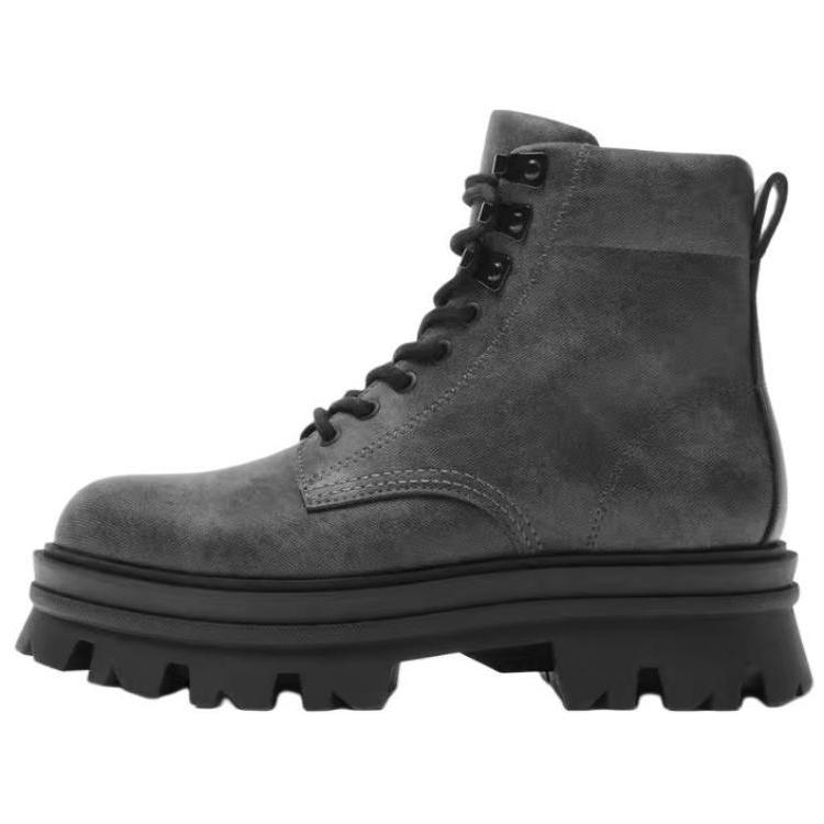 

Zara Pu Lace-Up Lightweight Short Martin Boots Men boots Black 12040420 41