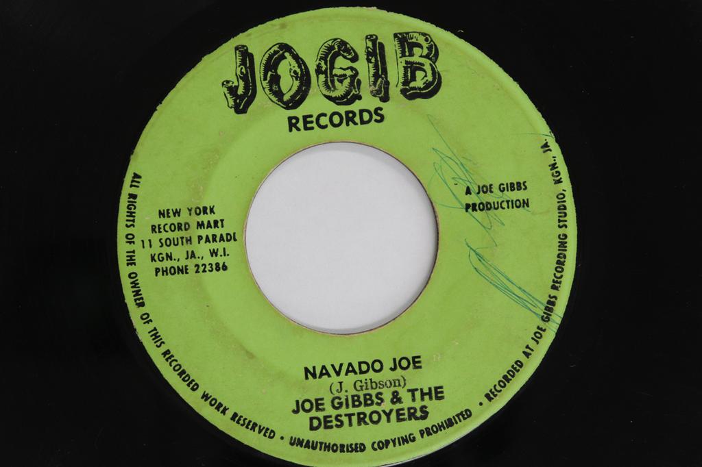 7inch Record JOE GIBBS  THE DESTROYERS  Navado Joe  Straight To The Head NONE JOGIB RECORDS Jamaica Reggae Ska  Dub Used