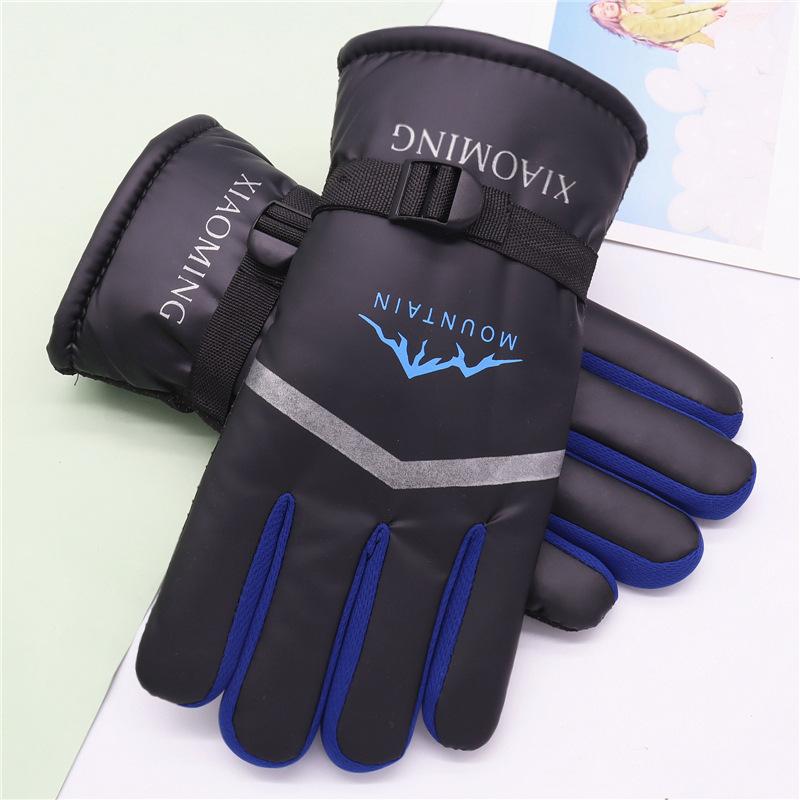 

Большие хлопковые утепленные мужские перчатки новые теплые нескользящие теплые зимние бархатные персонализированные перчатки для езды на мотоцикле синий