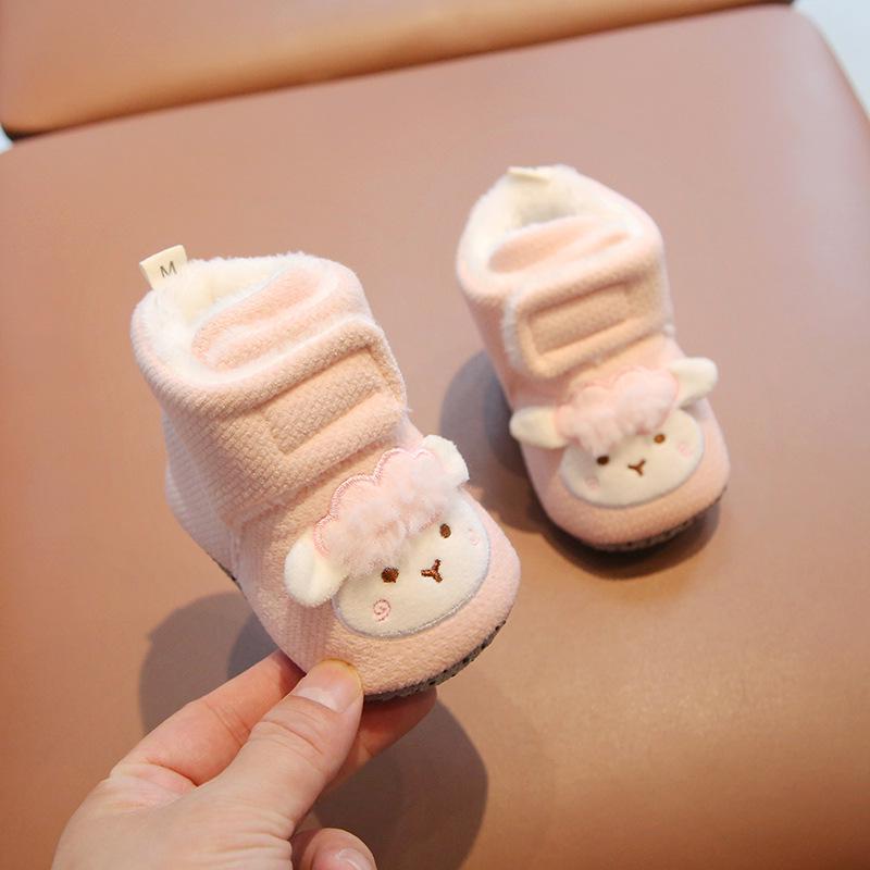

Velvet-Lined Baby Snow Boots: Cute Sheep Design, Cotton Warmth, Non-Slip for Outdoor Wear (0-12 Months) Inner Length 13cm (10-15 months)