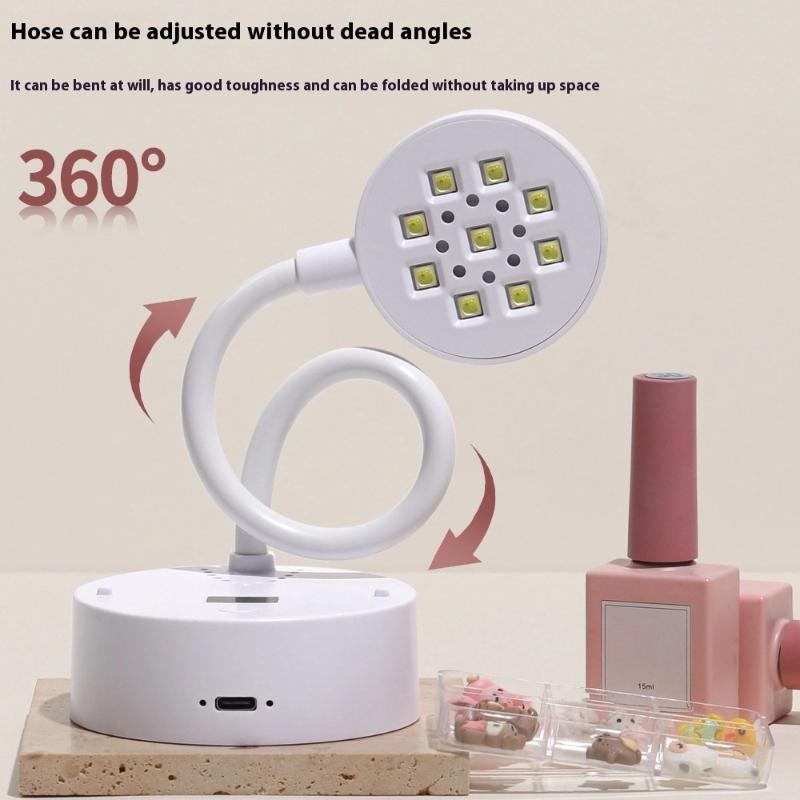 

Беспроводная УФ светодиодная лампа для ногтей, сгибаемая на 360°, быстросохнущая сушилка для ногтей для полимеризации гель-лака, перезаряжаемые инструменты