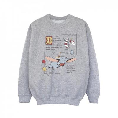 Moletom feminino Dumbo Story Book Page