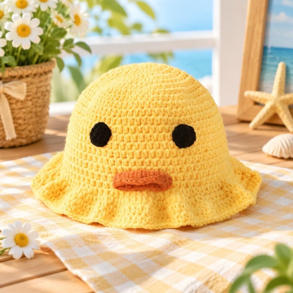Breathable Women's Beanie Hats Knitted Bucket Hats Fashionable Mesh Beanies  Outdoor Wear