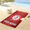 Custom Name Bristol City Print Beach Towel, Large Soft Quick Dry Towel for Beach Camping Swimming