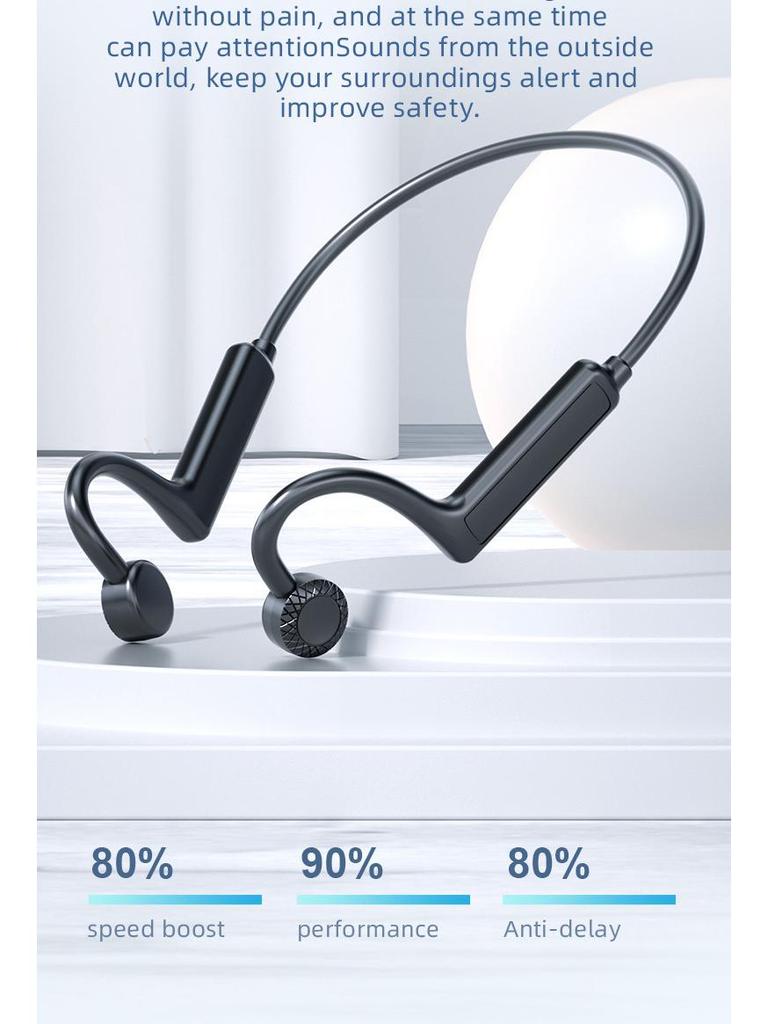 KS19 Concept Bone Conduction Wireless Bluetooth Headphones (Over-Ear In-Earless)