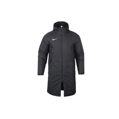 Veste mi-longue à capuche en coton pour homme, couleur unie, vêtement d'extérieur chaud, noir, CW6767-010