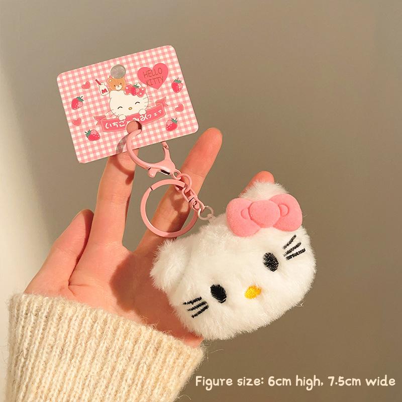 

Sanrio Помидор Hello Kitty Мягкая кукла Брелок Мультяшная Китти Кошка Овощная Моделирующая Подвеска Брелок Украшение для сумки Подарок на день рождения