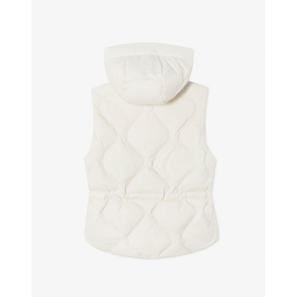Lacoste Women S Hooded Quilted Down veSt Bf521e 54n Buq