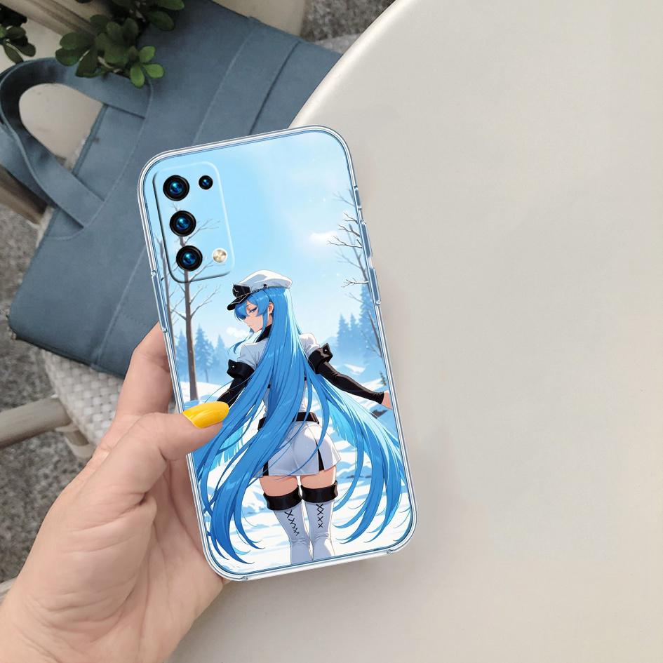 LO8 Anime Esdeath Soft Shell Transparent Phone Case for Samsung Galaxy A04 A04S A14 A23 A34 A54 M23 M33 M52 M53