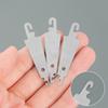 100 Pcs Needle Threader Stainless Steel Needle Threader Sewing Supplies Hand Sewing Needle Threader Tool for Craft