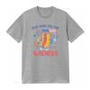 Retro Funny Th of July Just Here For The Wieners Hot Dog Patriotic Print Casual T Shirt Vintage Washed Soft Unisex Stylish