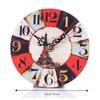 Battery Operated Wall Clock 12 Inch Wood Wall Clock Retro Decorative Wall Clock  Bathroom